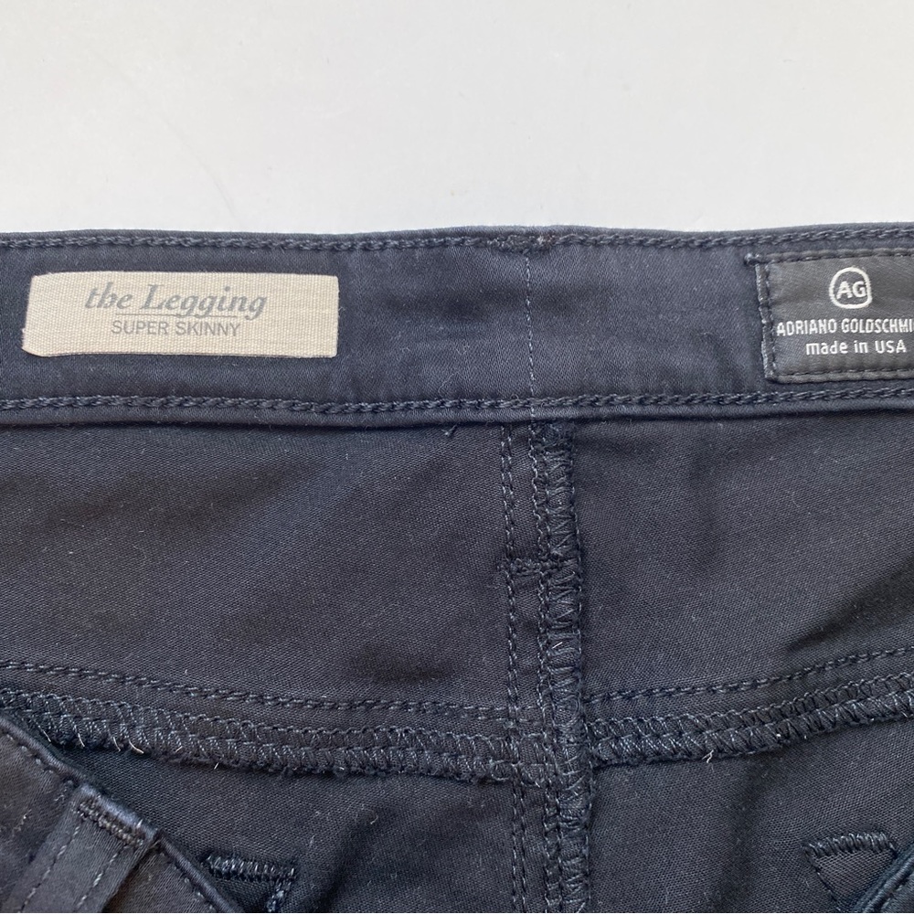 AG Adriano Goldschmied Jeans Women 31 Black The Legging Ankle - Picture 11 of 13